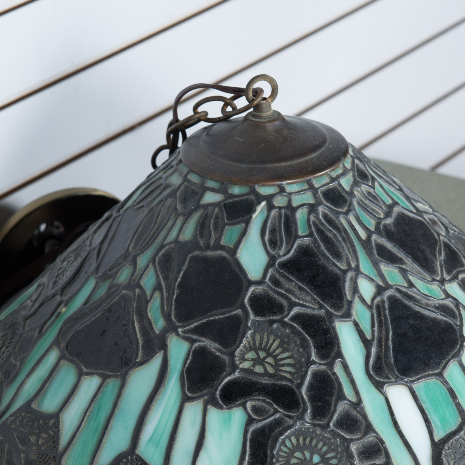 Vintage Stained Glass Ceiling Lamp