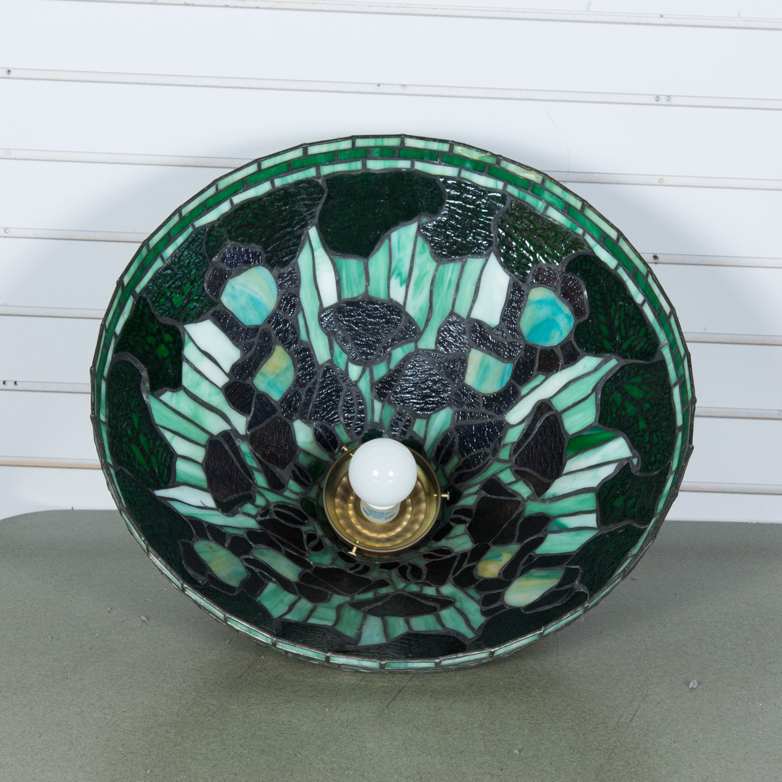 Vintage Stained Glass Ceiling Lamp