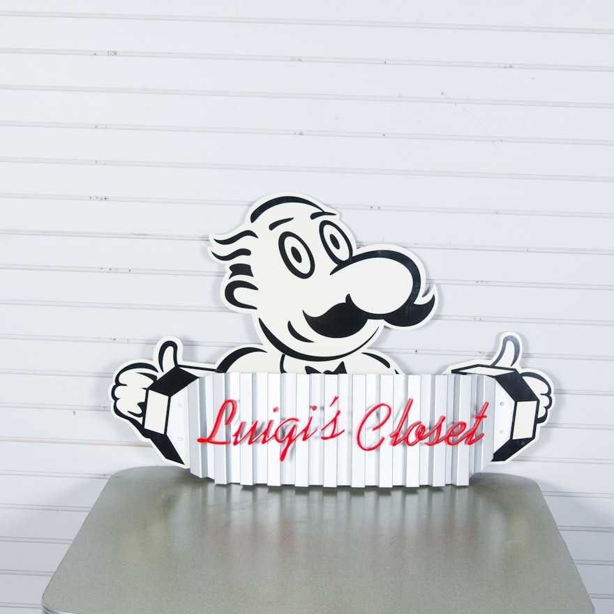 LaRosa's "Luigi's Closet" Sign on Board