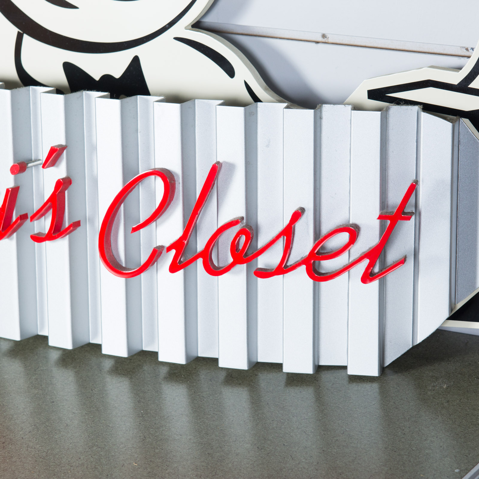 LaRosa's "Luigi's Closet" Sign on Board