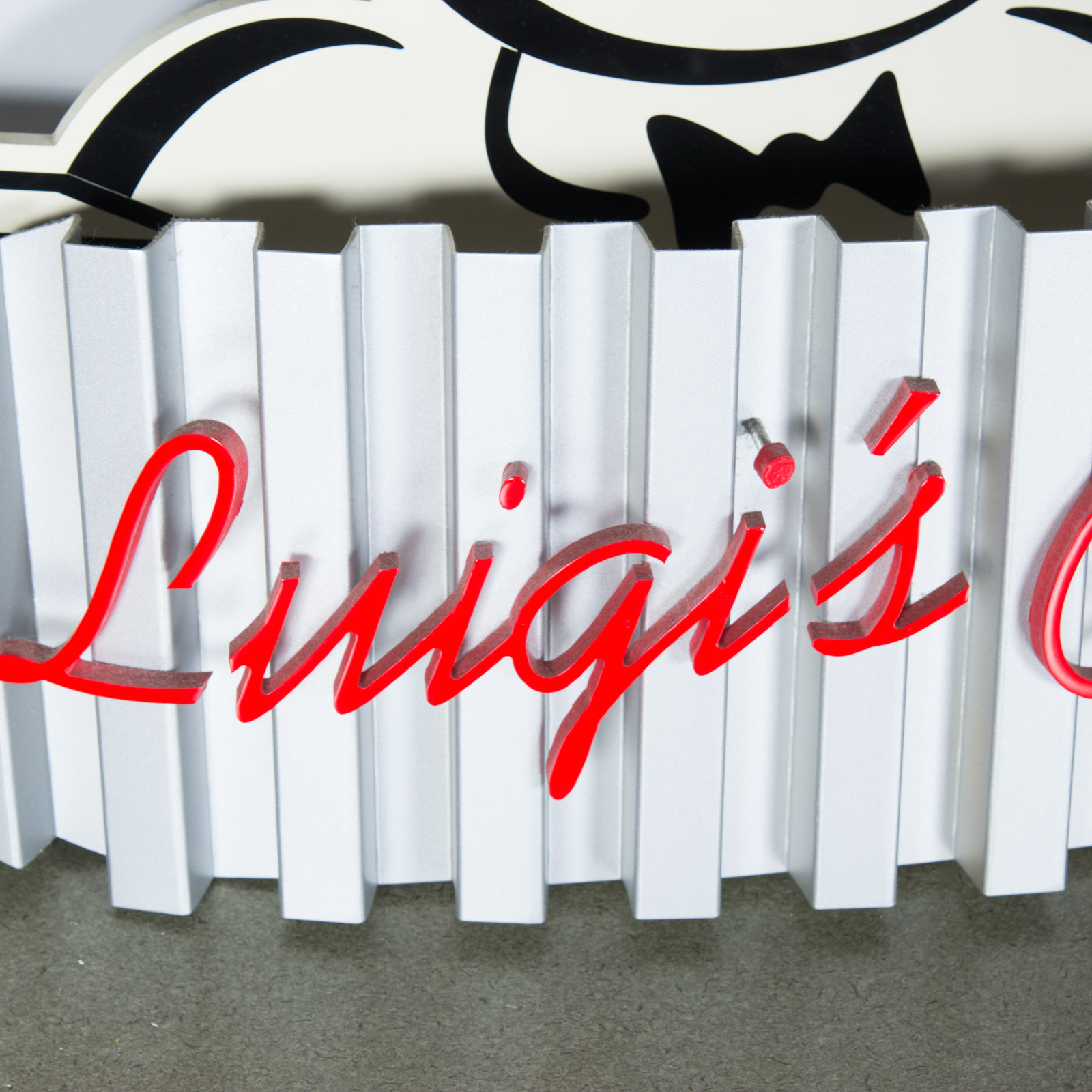 LaRosa's "Luigi's Closet" Sign on Board