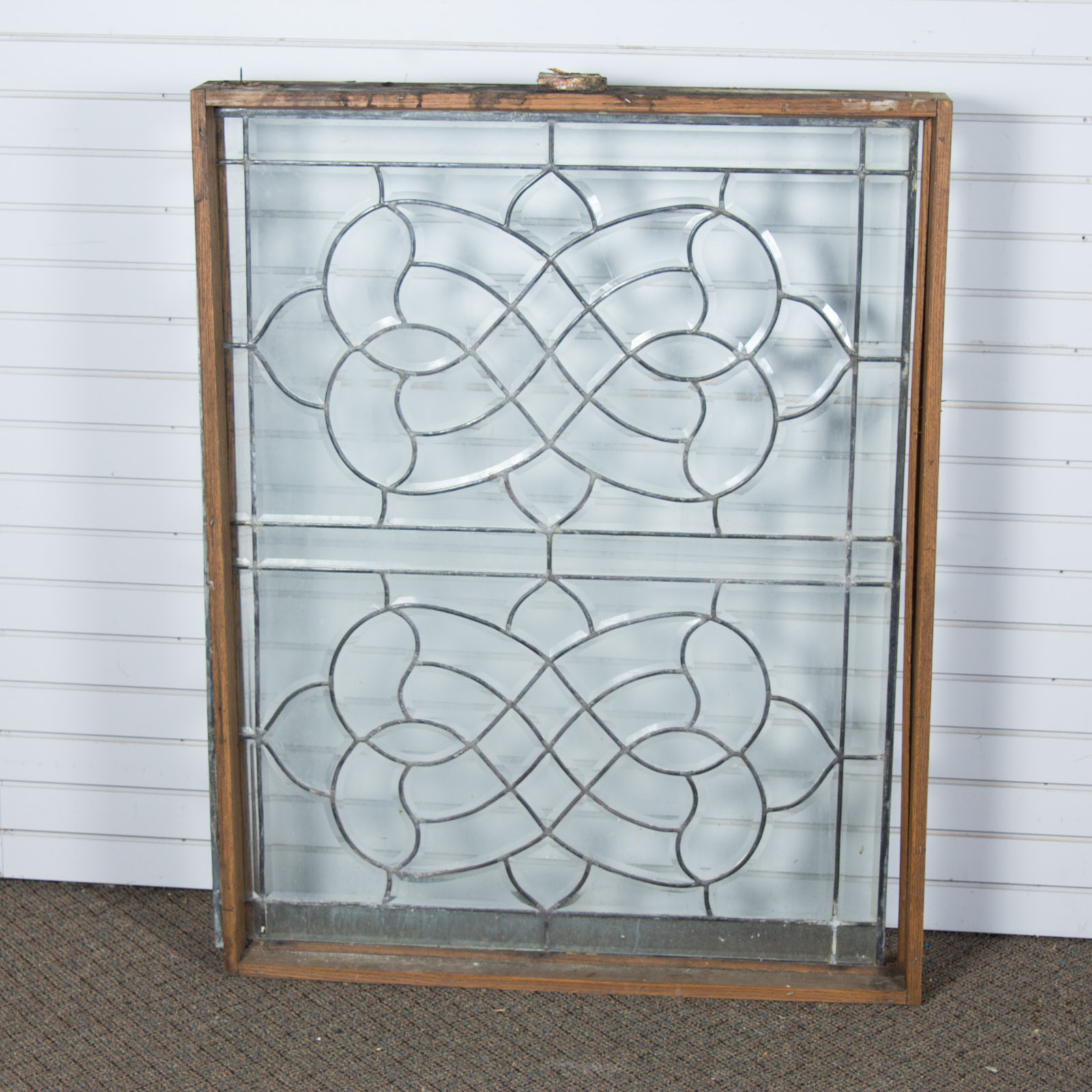Vintage Decorative Glass Window