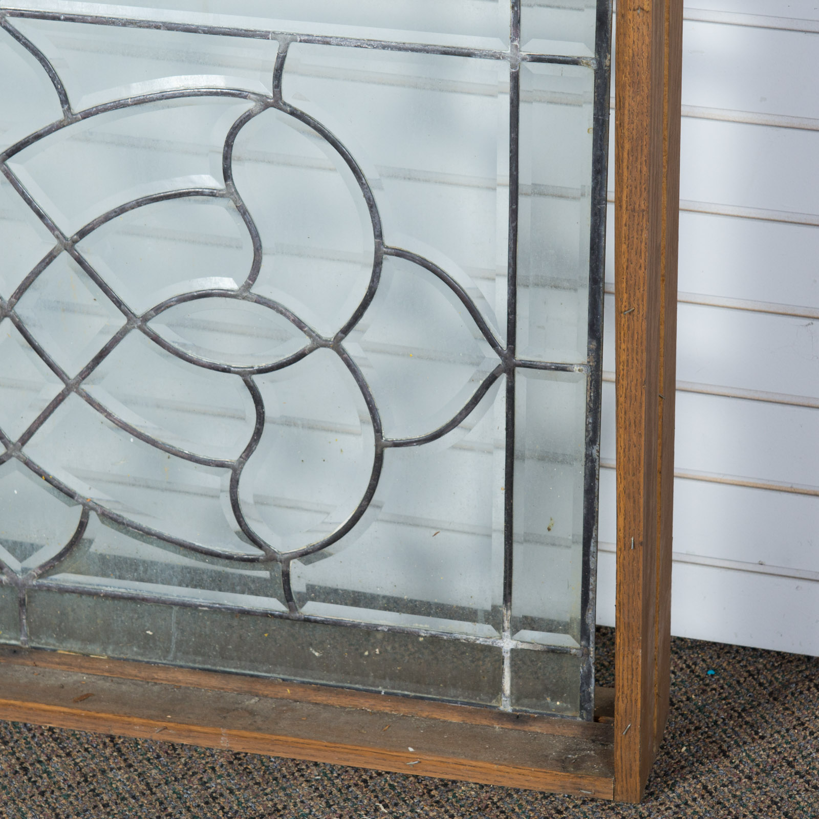 Vintage Decorative Glass Window