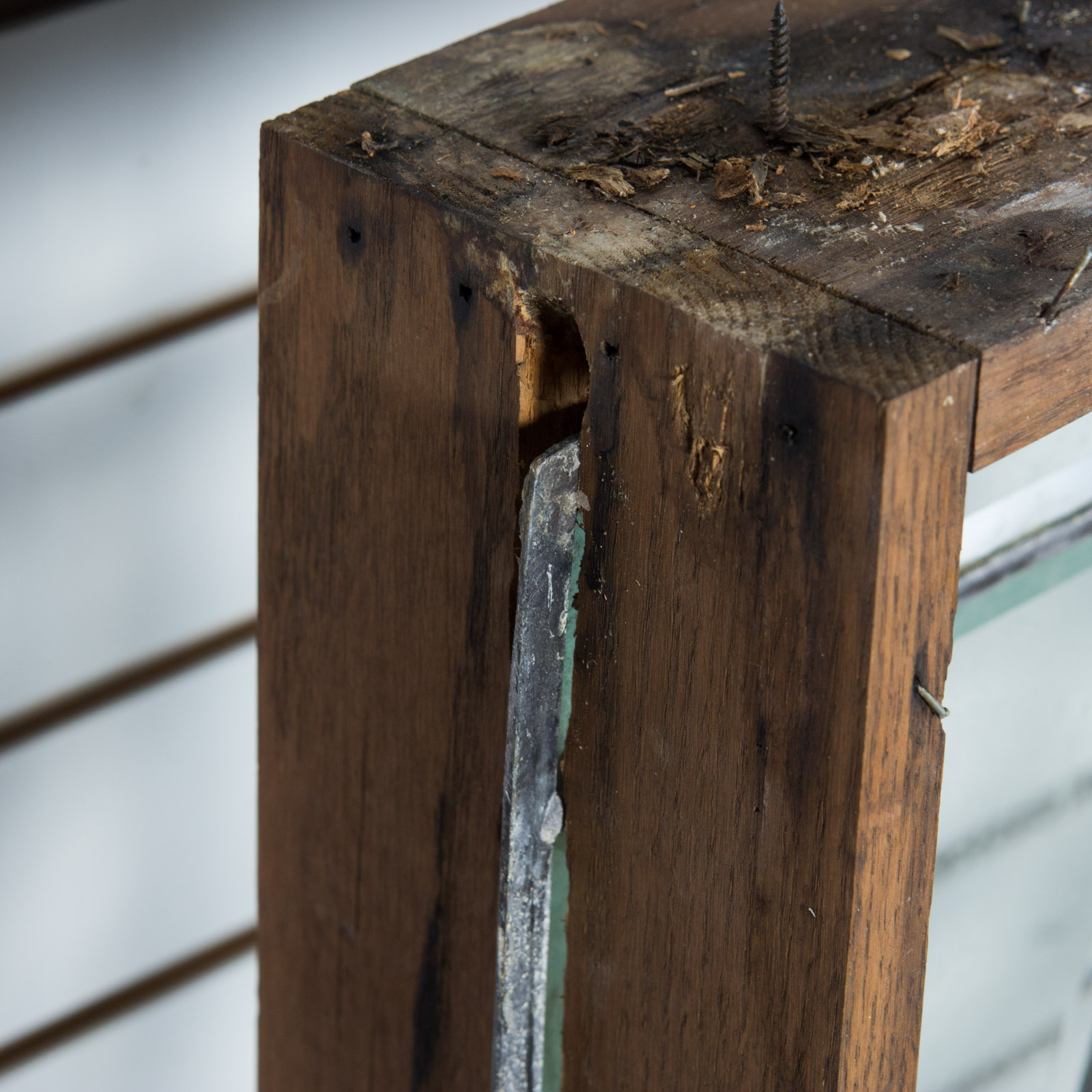 Vintage Decorative Glass Window