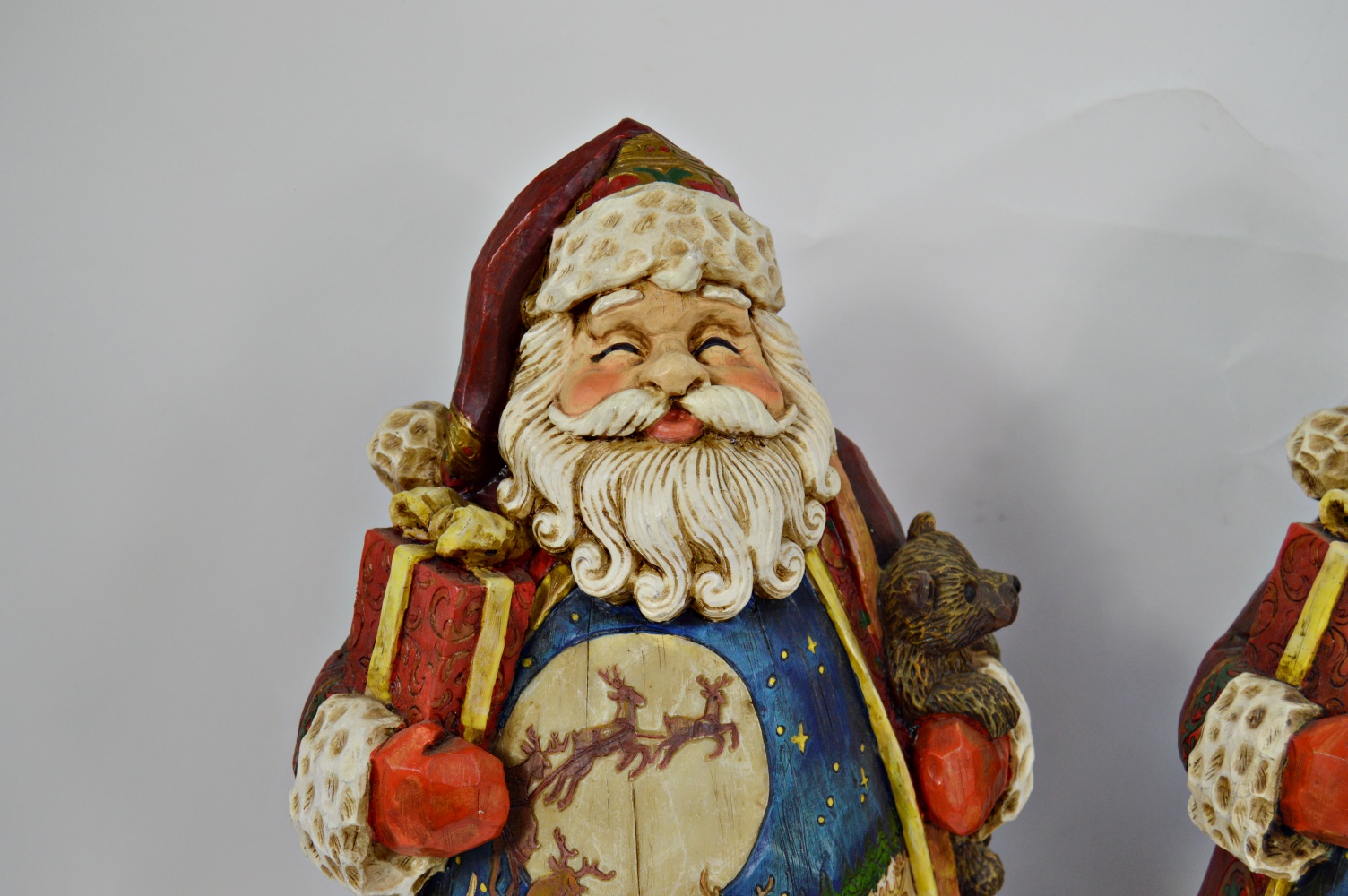 Two Collectible Father Christmas Figurines