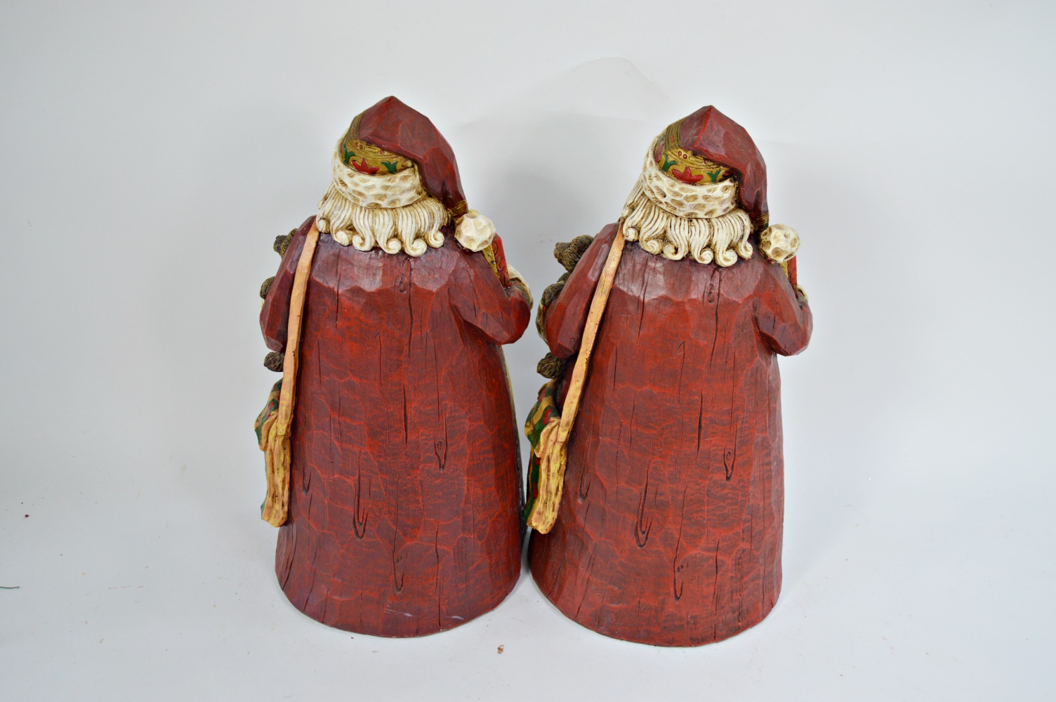 Two Collectible Father Christmas Figurines