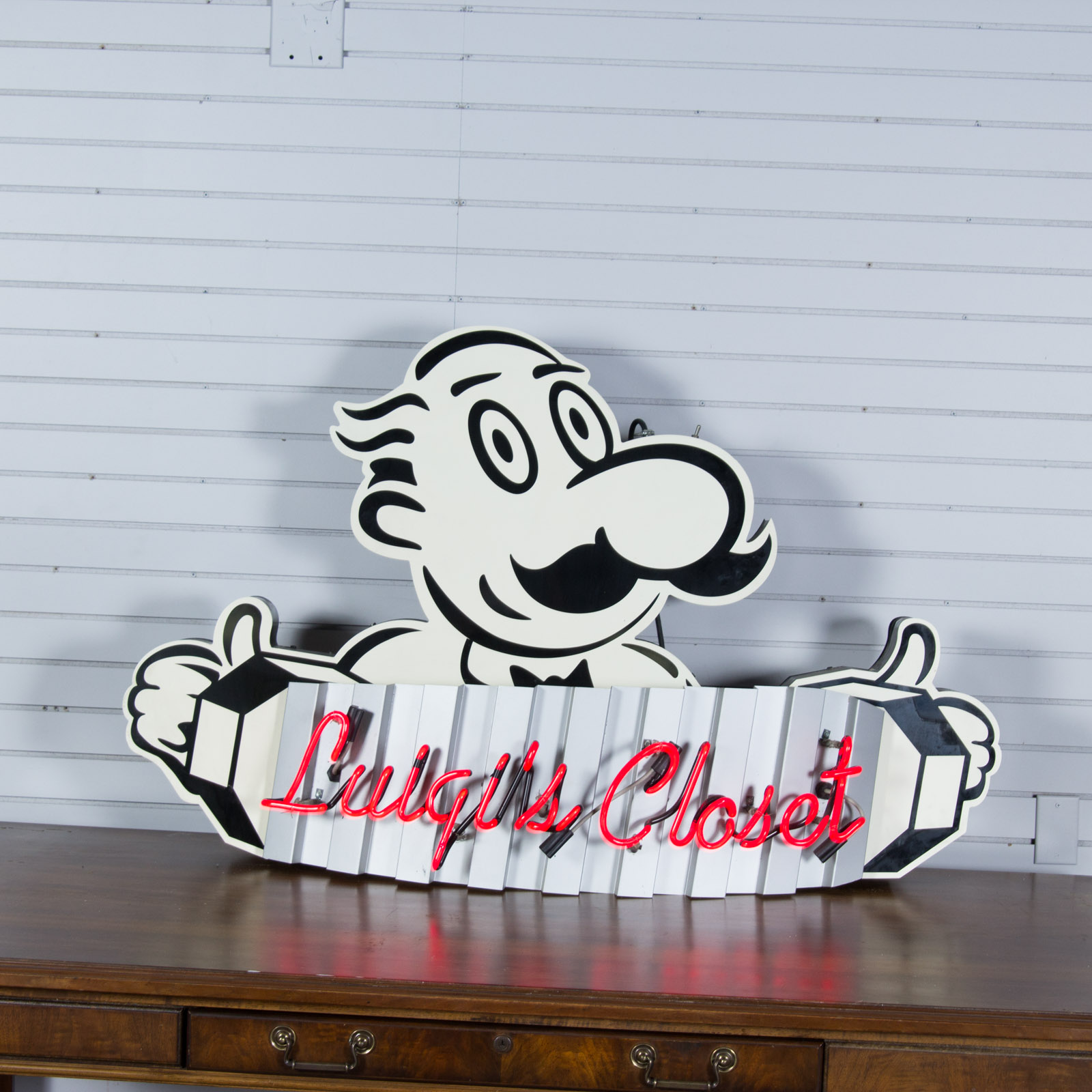LaRosa's "Luigi's Closet" Neon Wall Sign