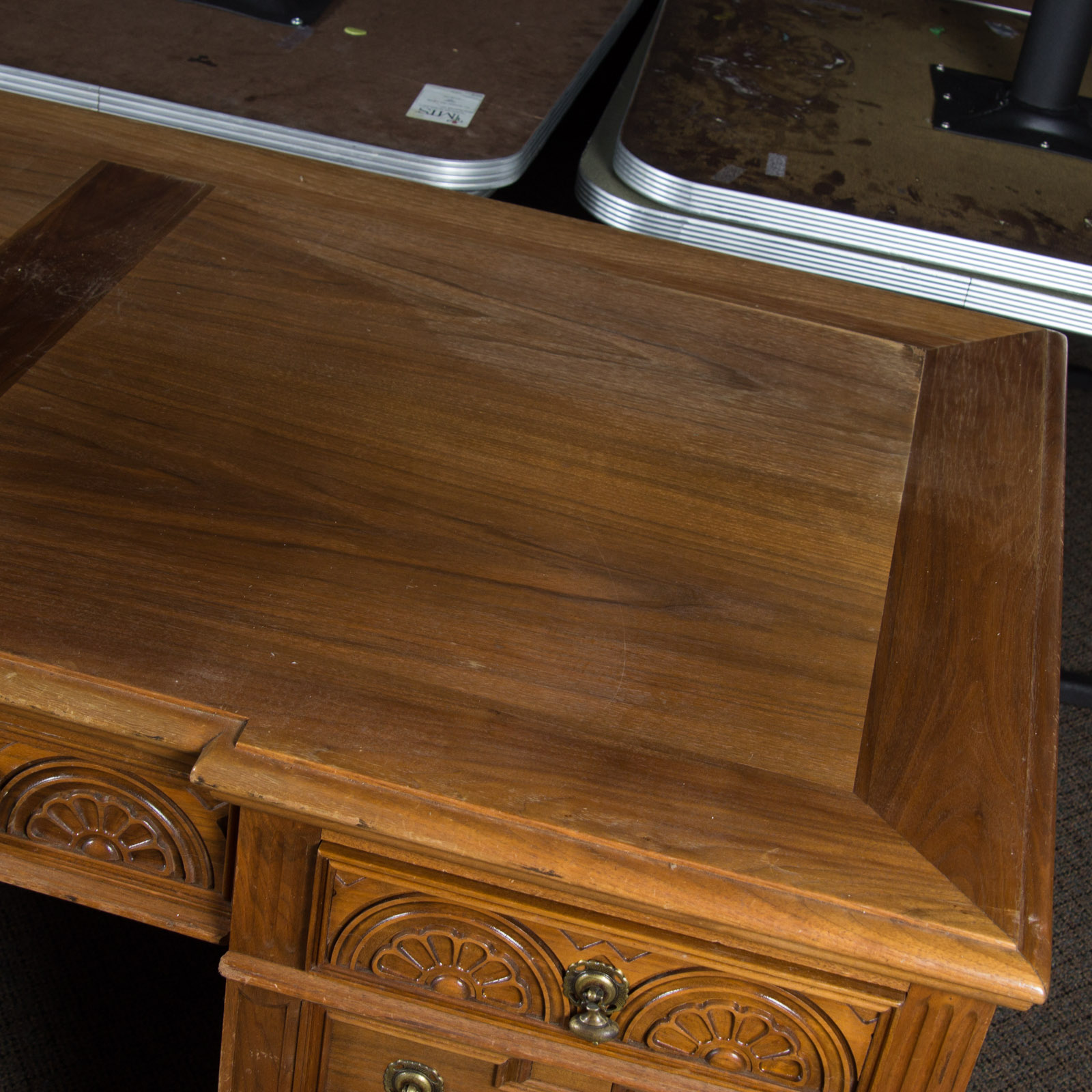 Vintage Pedestal Desk