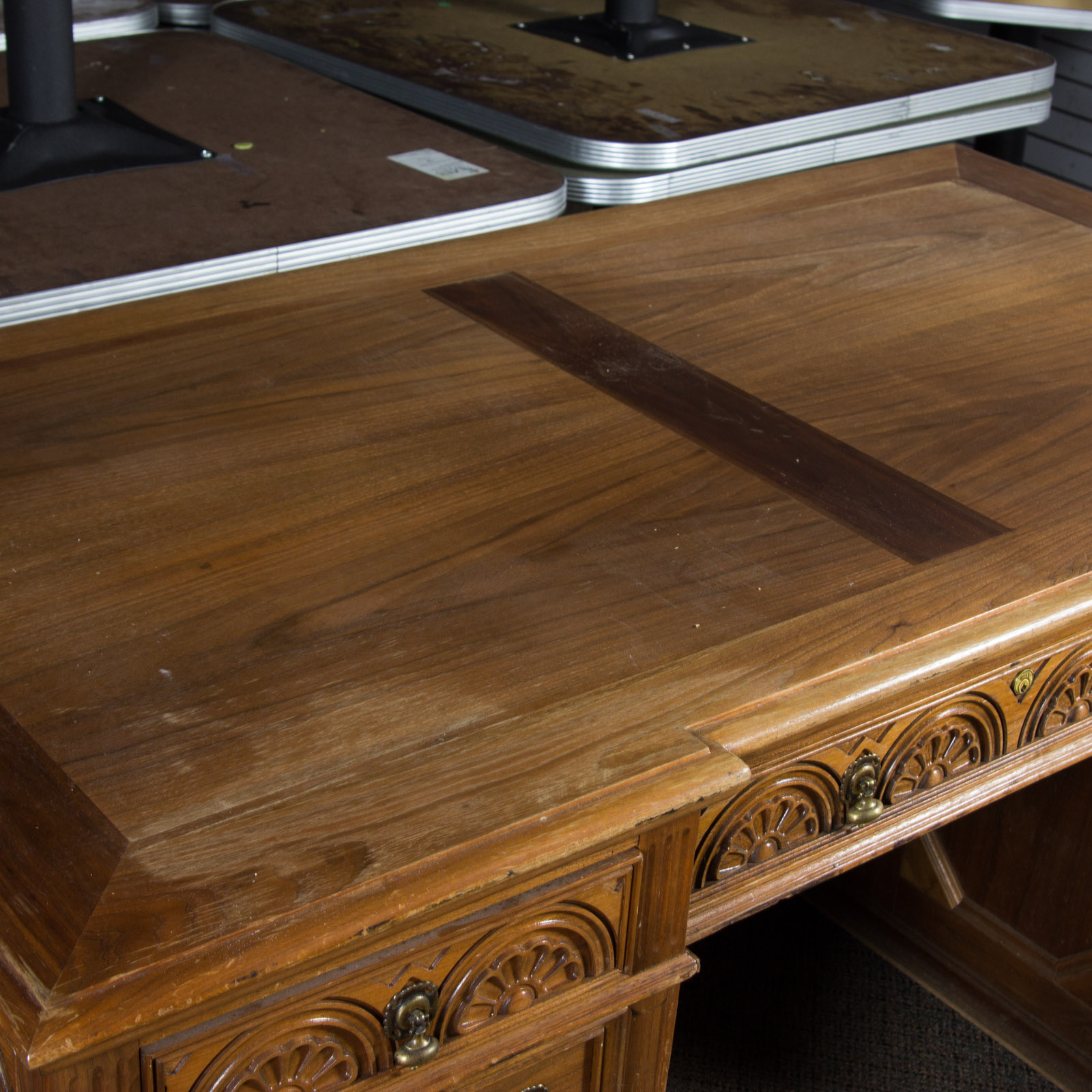 Vintage Pedestal Desk