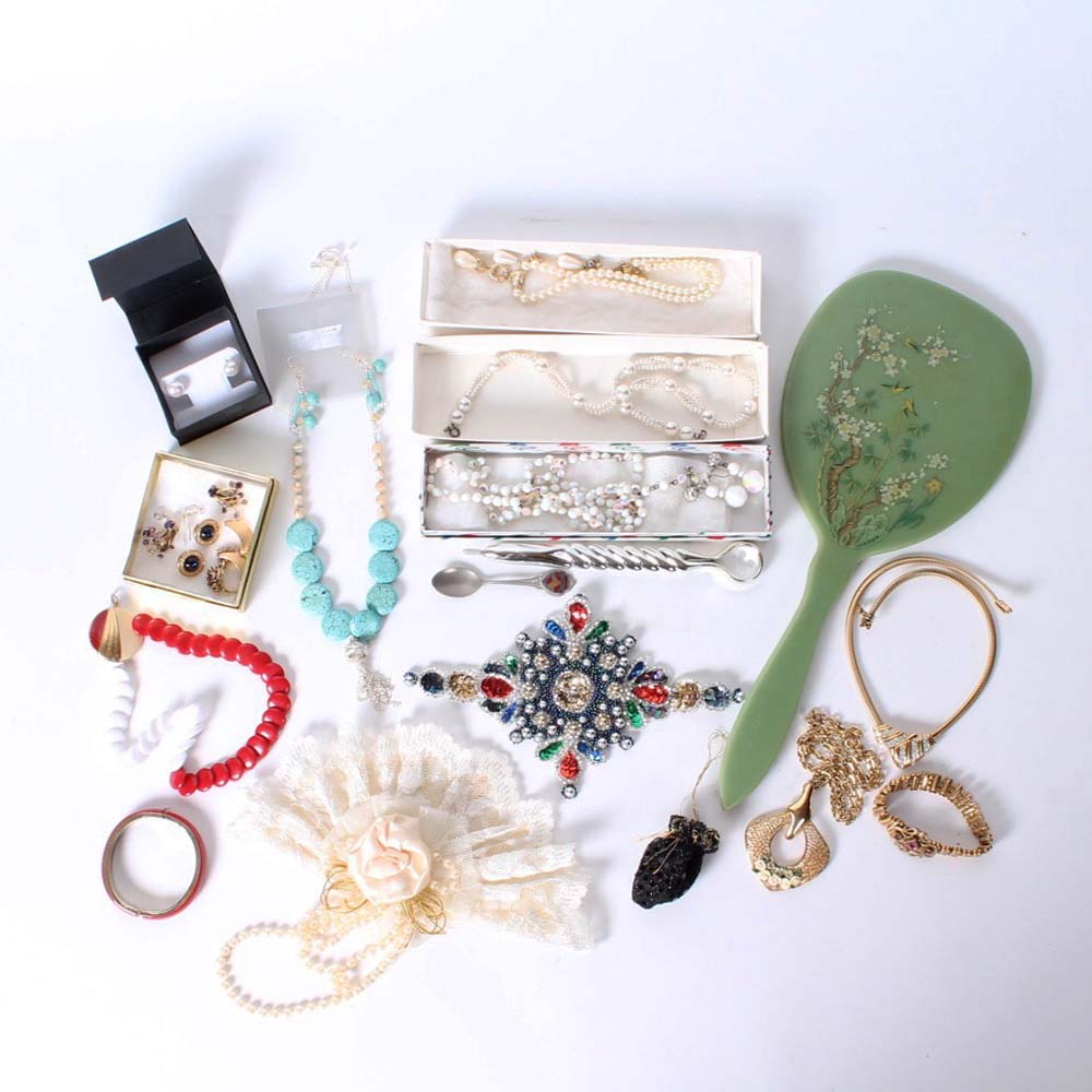 Assortment of Vintage Costume Jewelry