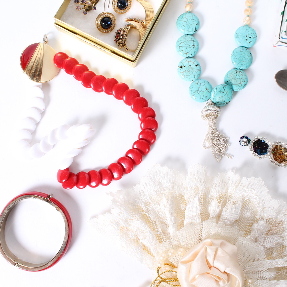Assortment of Vintage Costume Jewelry