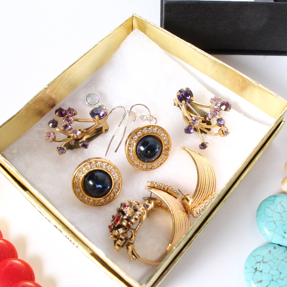 Assortment of Vintage Costume Jewelry