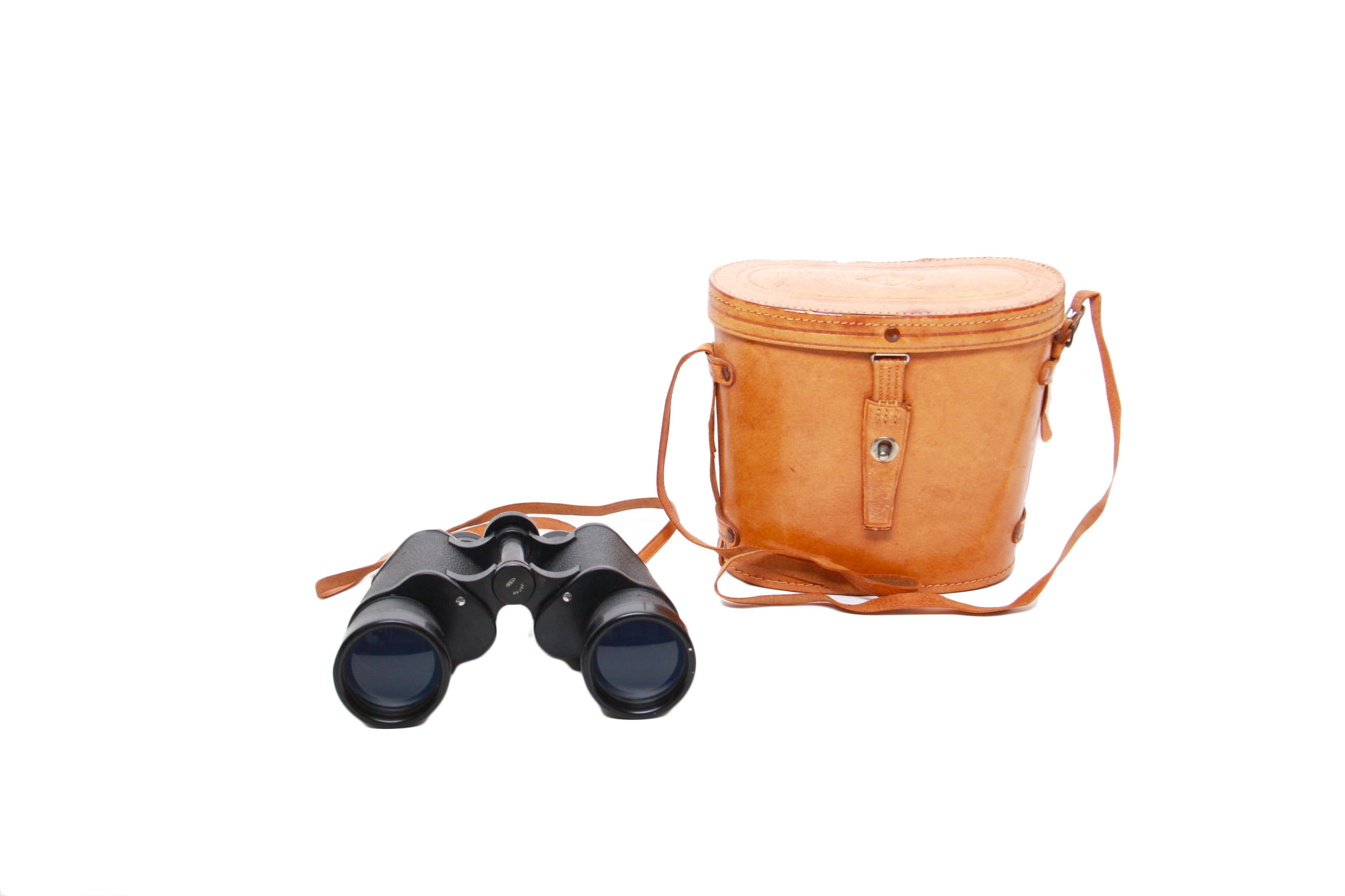 Vintage Leather Cased SPI Binoculars