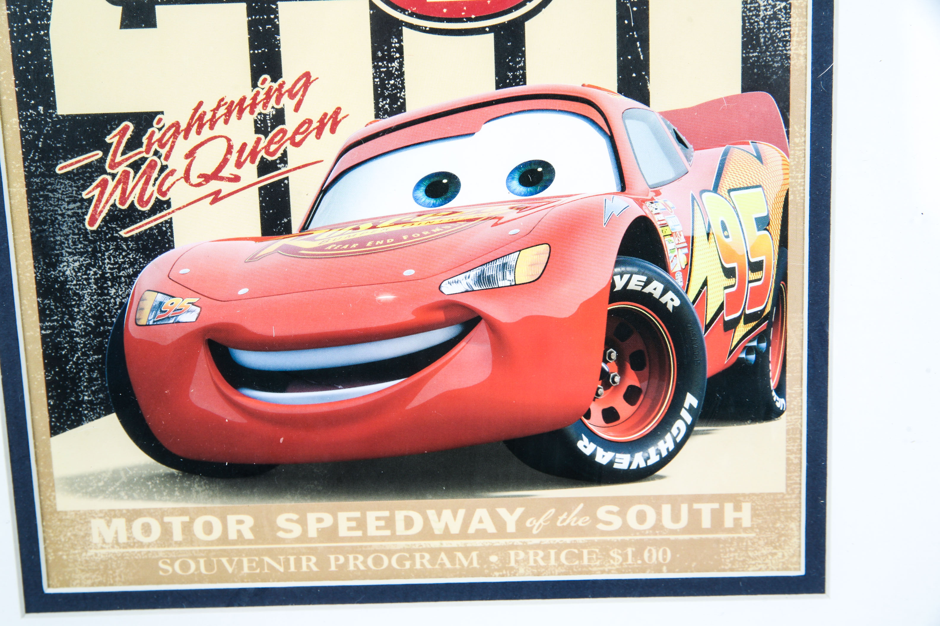 Disney Pixar Cars Clock and Framed Poster