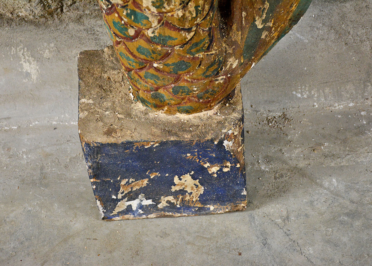 Wooden Mermaid Statue