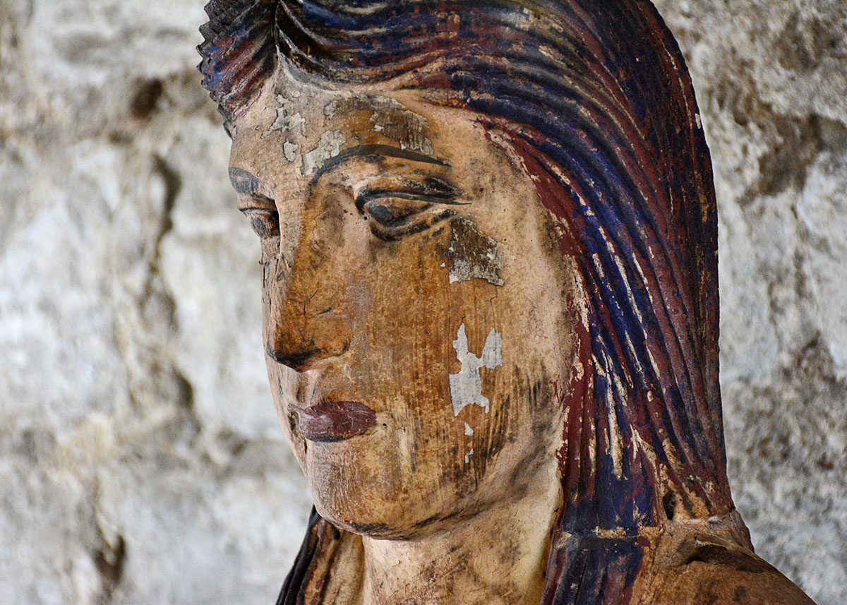 Wooden Mermaid Statue