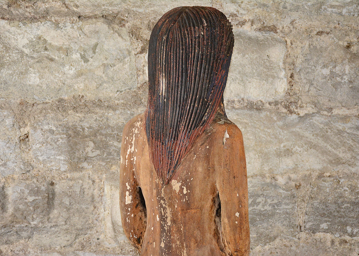 Wooden Mermaid Statue