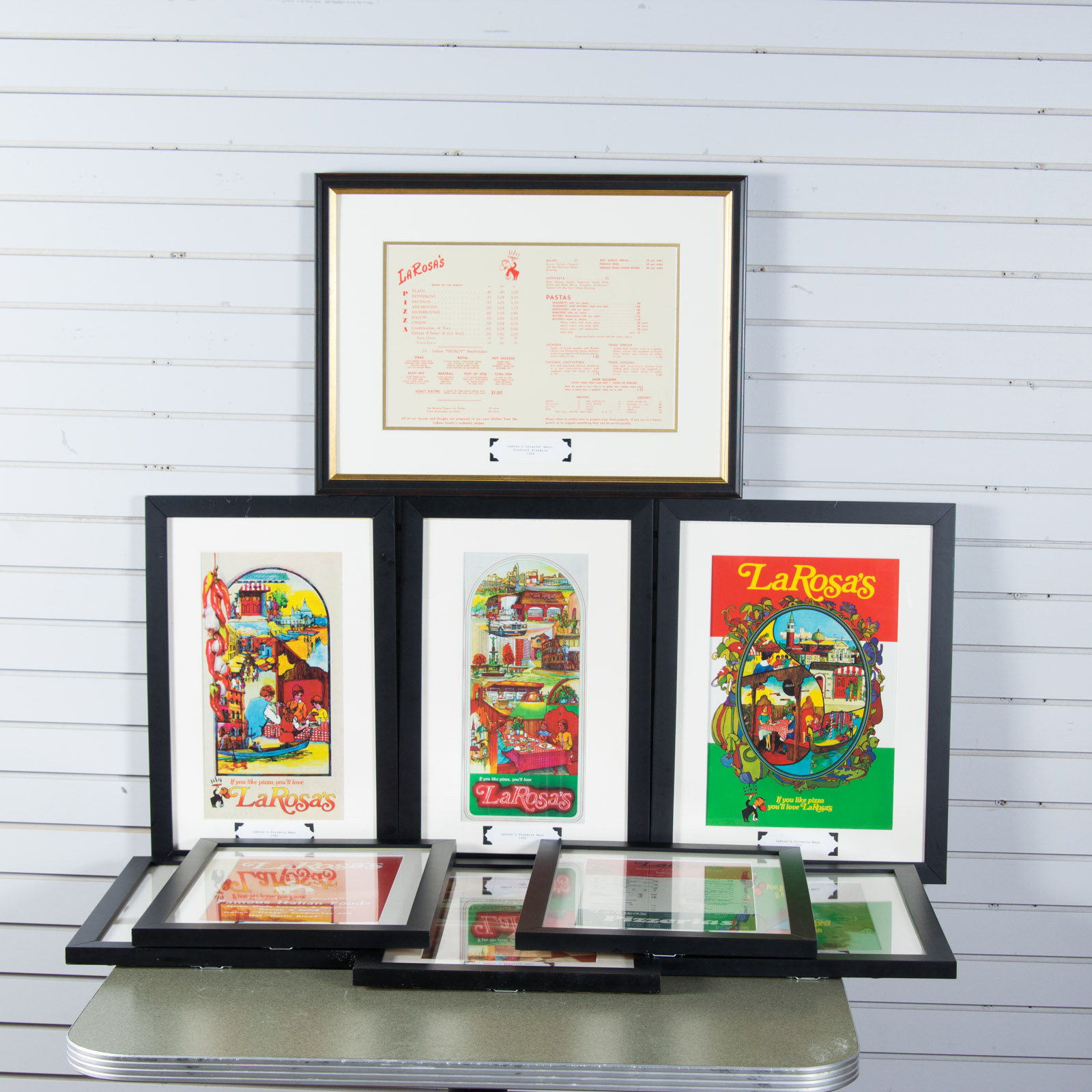 Collection of Vintage to Contemporary LaRosa's Menus