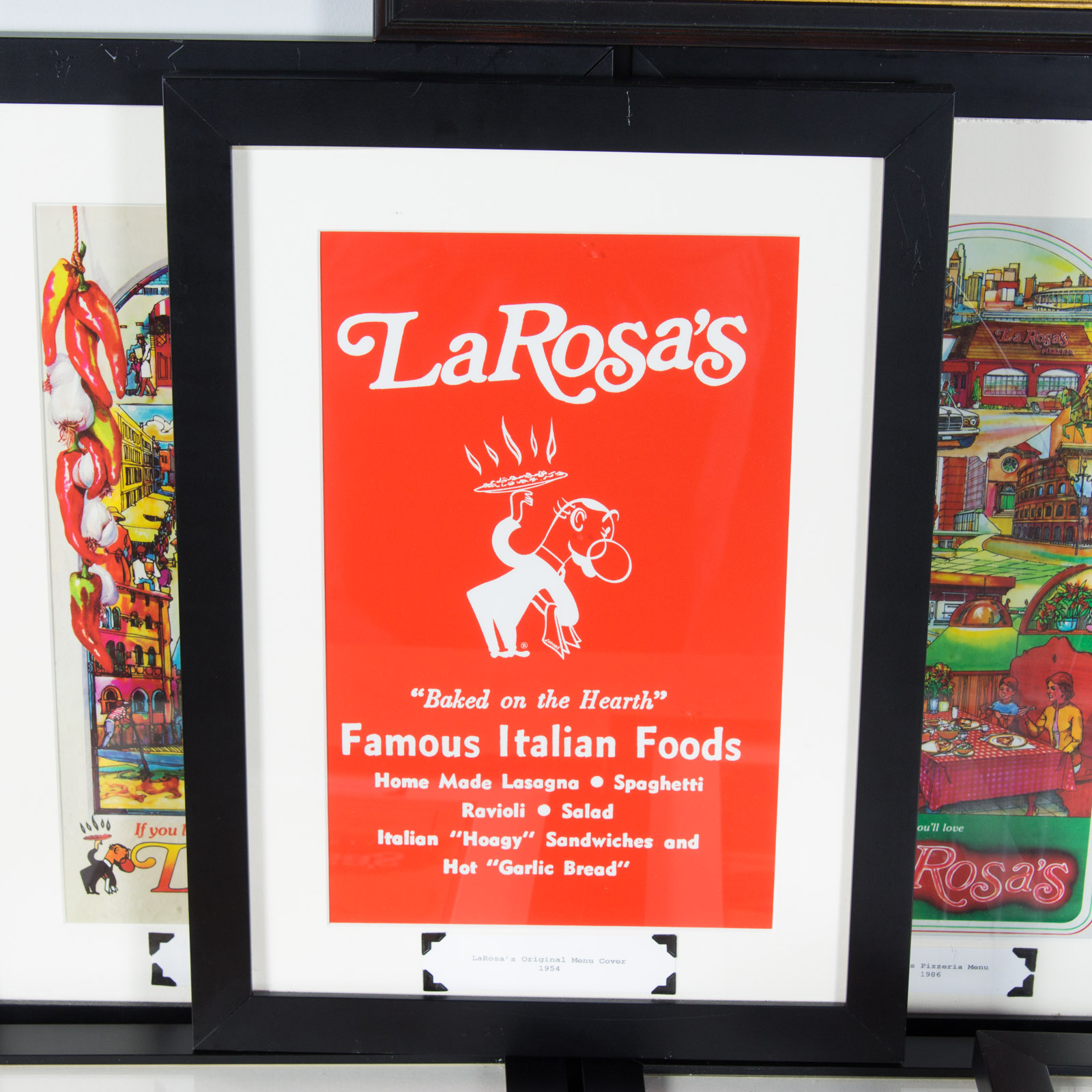 Collection of Vintage to Contemporary LaRosa's Menus
