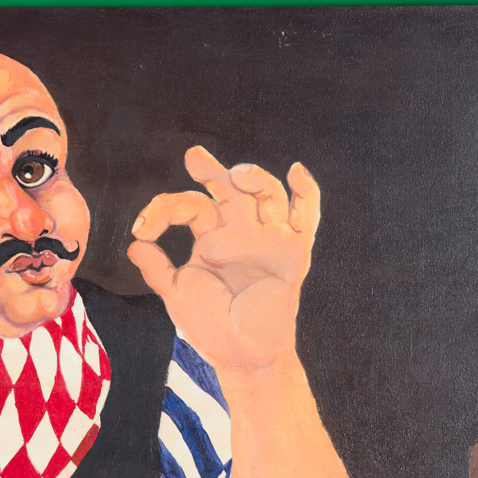 W. Hinton III Italian Food Themed Painting on Canvas