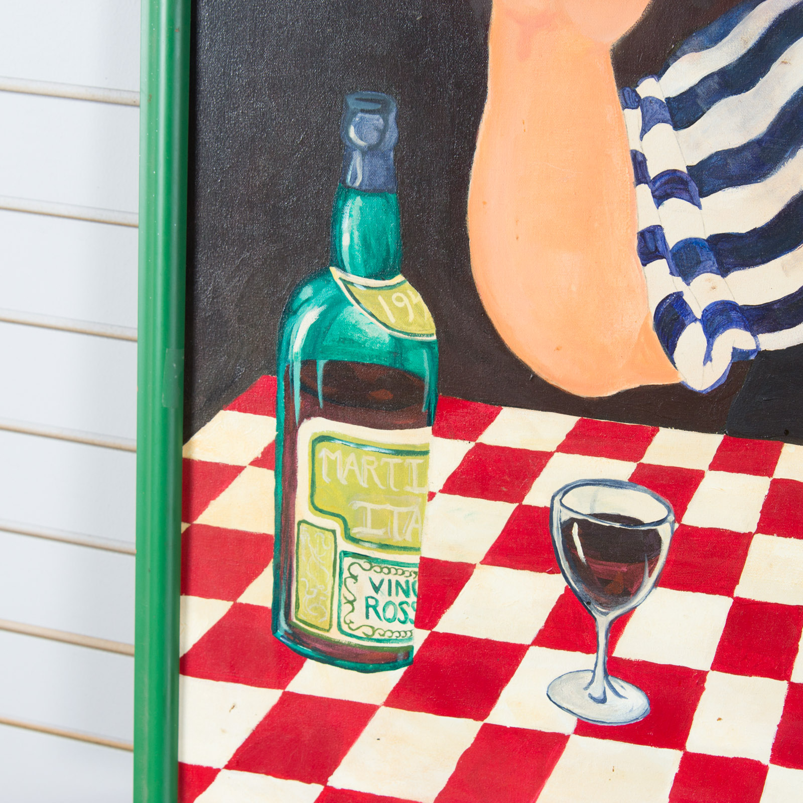 W. Hinton III Italian Food Themed Painting on Canvas