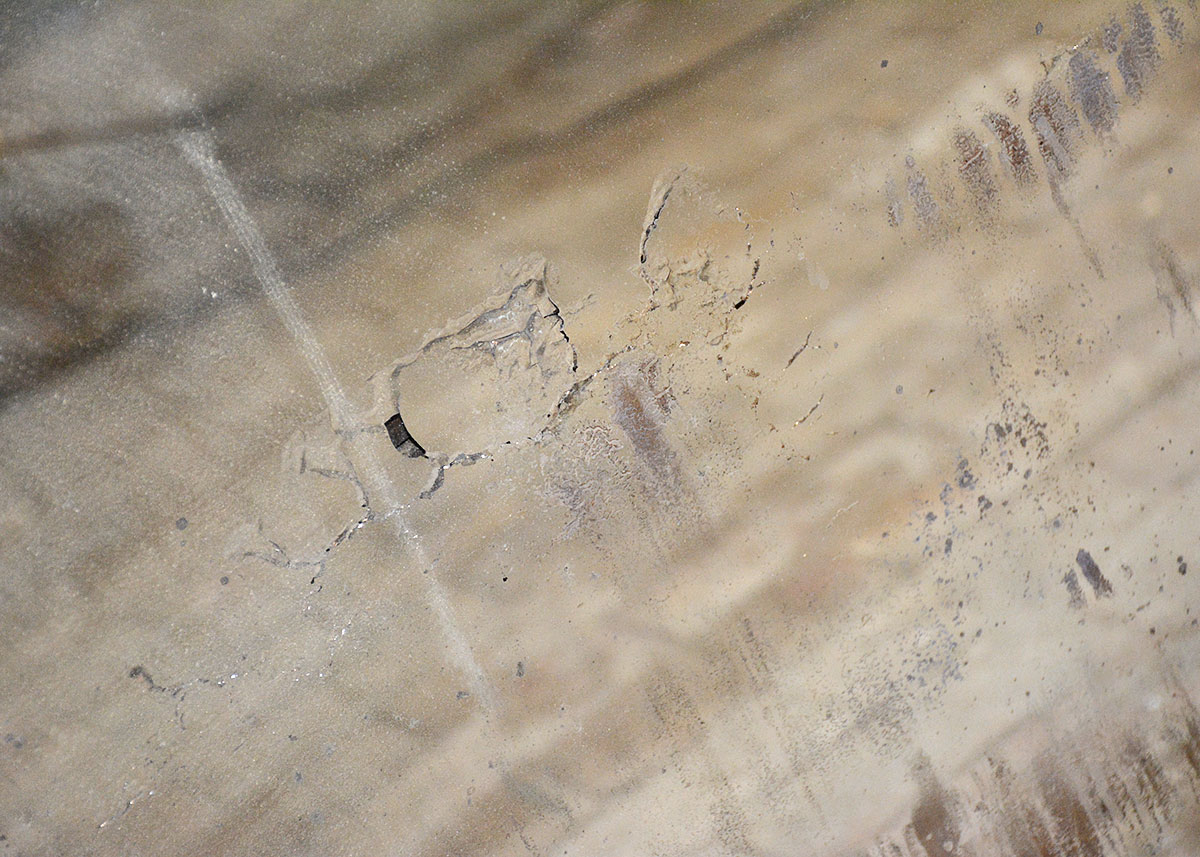 European Trumeau Mirror with Painting