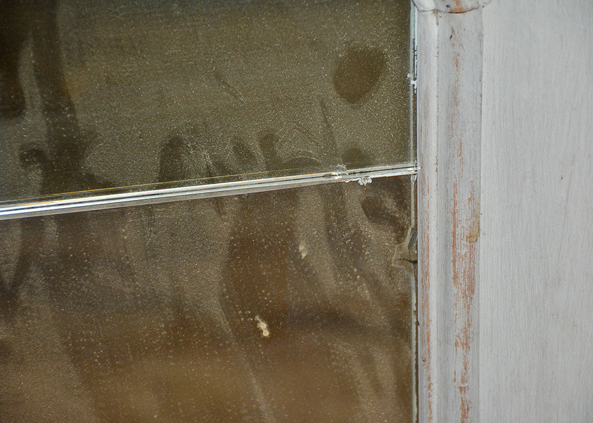 European Trumeau Mirror with Painting