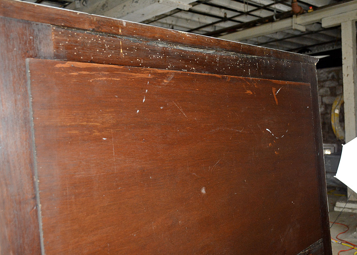 European Trumeau Mirror with Painting