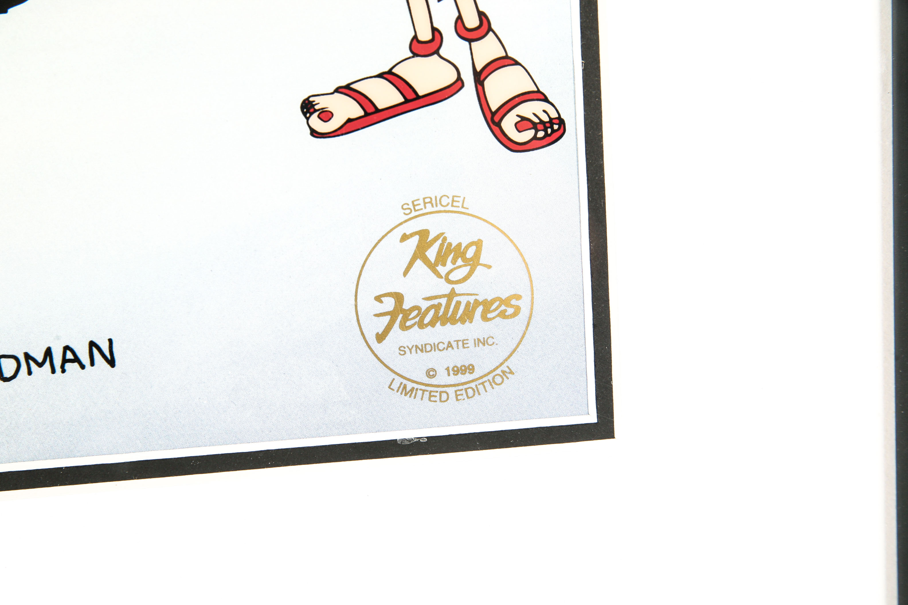 Signed "Popeye The Sailor" Cel Animation Still