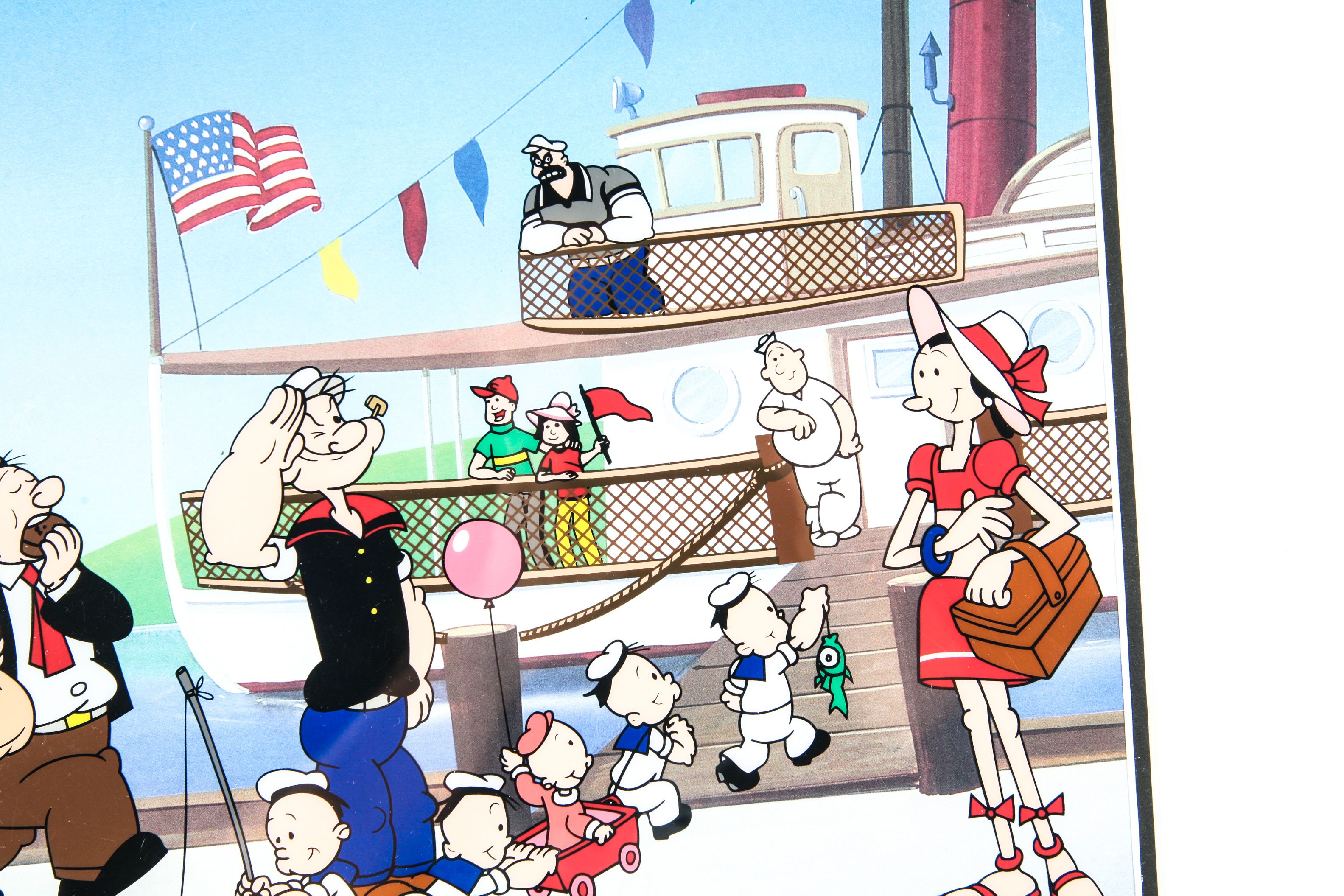 Signed "Popeye The Sailor" Cel Animation Still