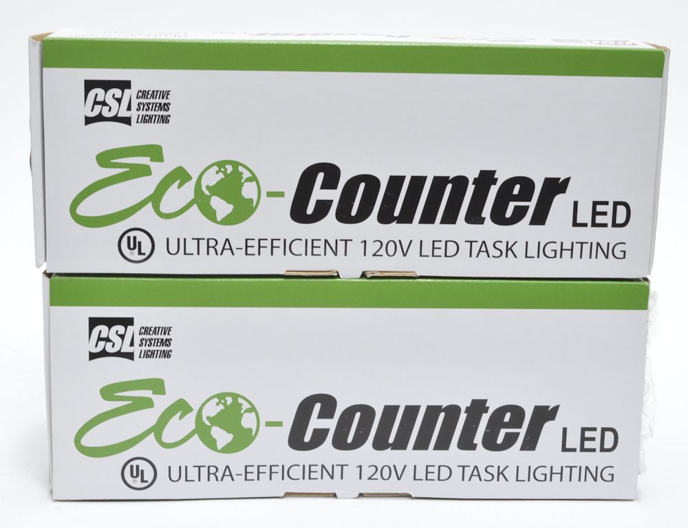 CSL Eco-counter LED Ultra-Efficient 120V LED Task Lighting and Accessories