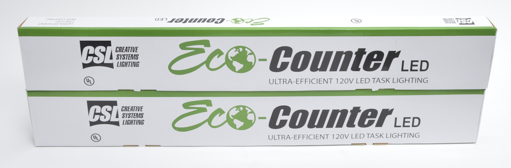 CSL Eco-counter LED Ultra-Efficient 120V LED Task Lighting and Accessories