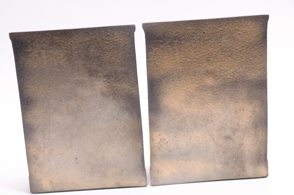 Pair of JFK Brass Bookends