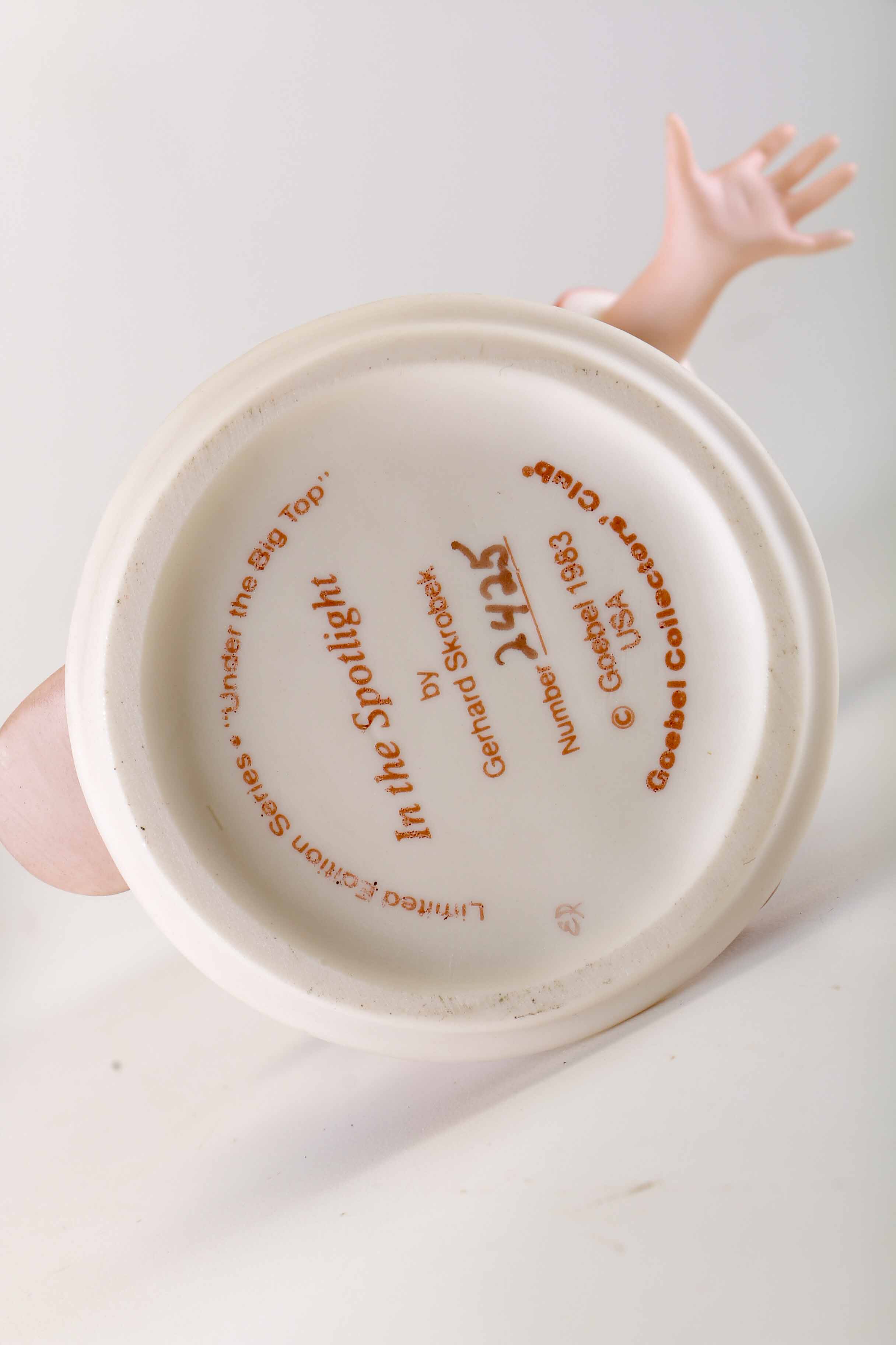 1980s Gerhard Skrobek Limited Edition Goebel Collectors' Club "Under The Big Top" Figurines