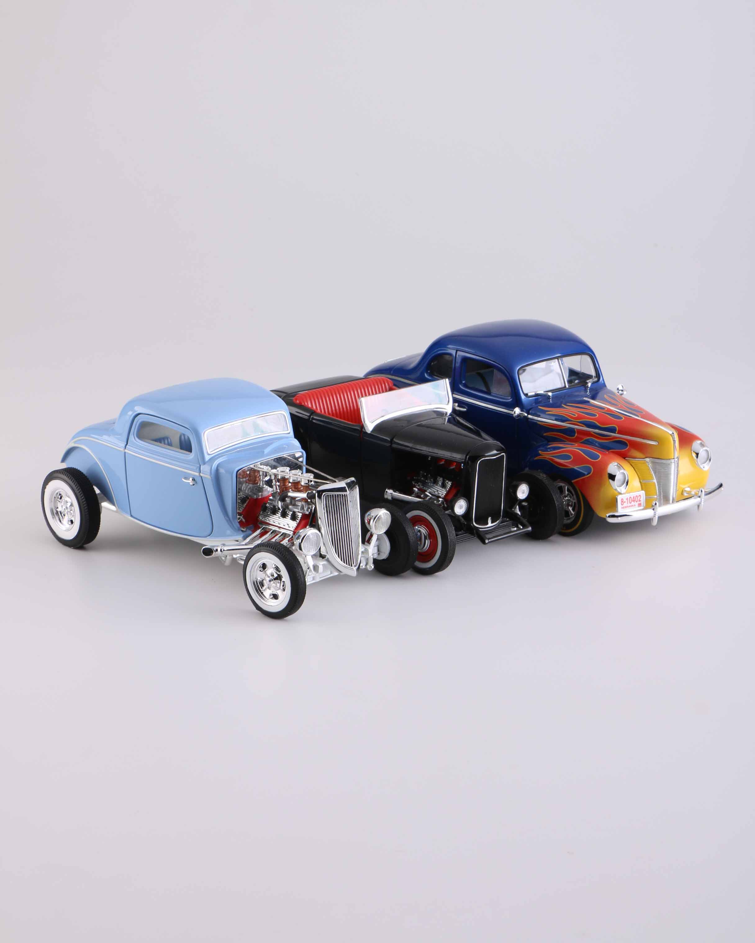 Collection of Ford Hot Rod Die-Cast Cars