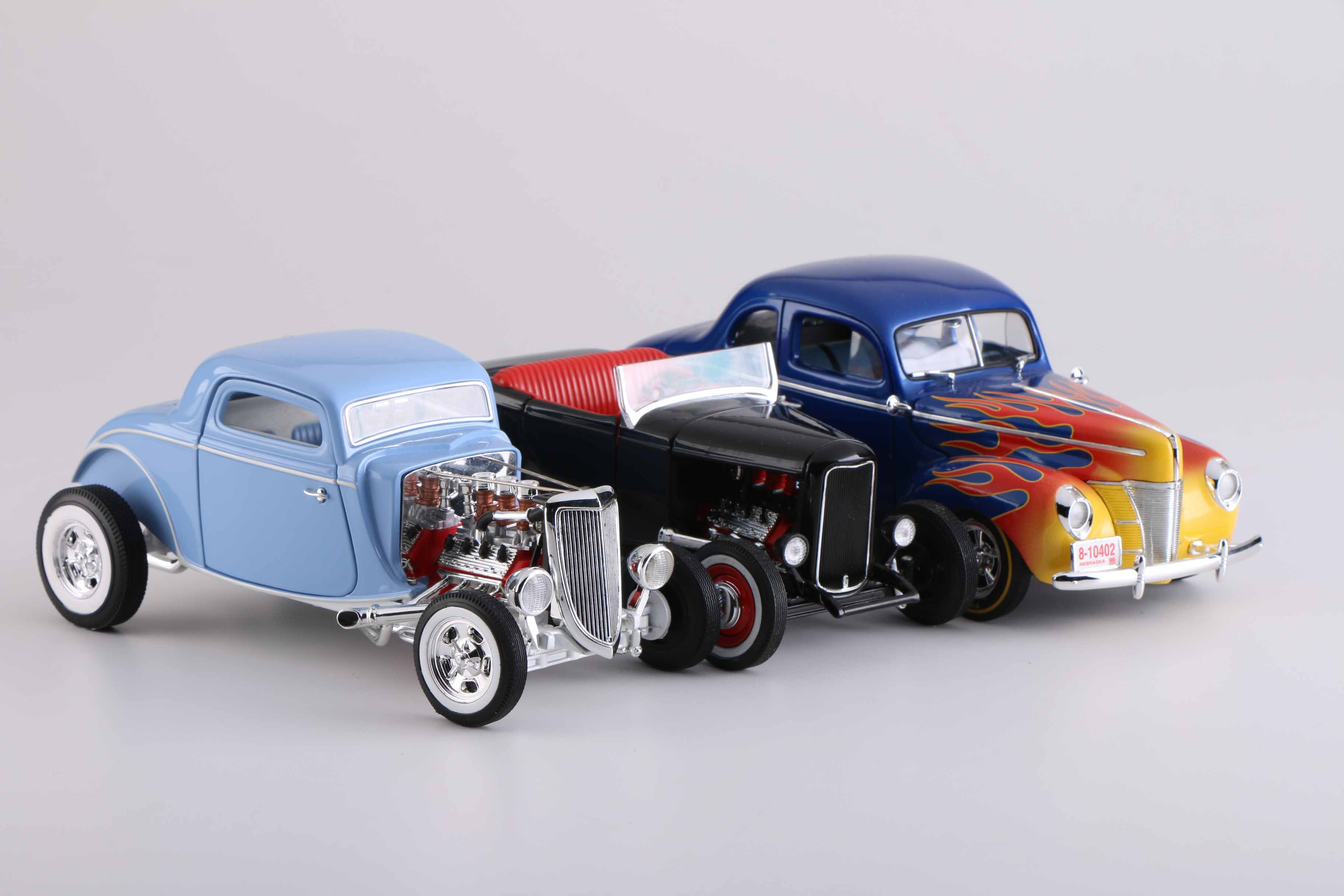 Collection of Ford Hot Rod Die-Cast Cars