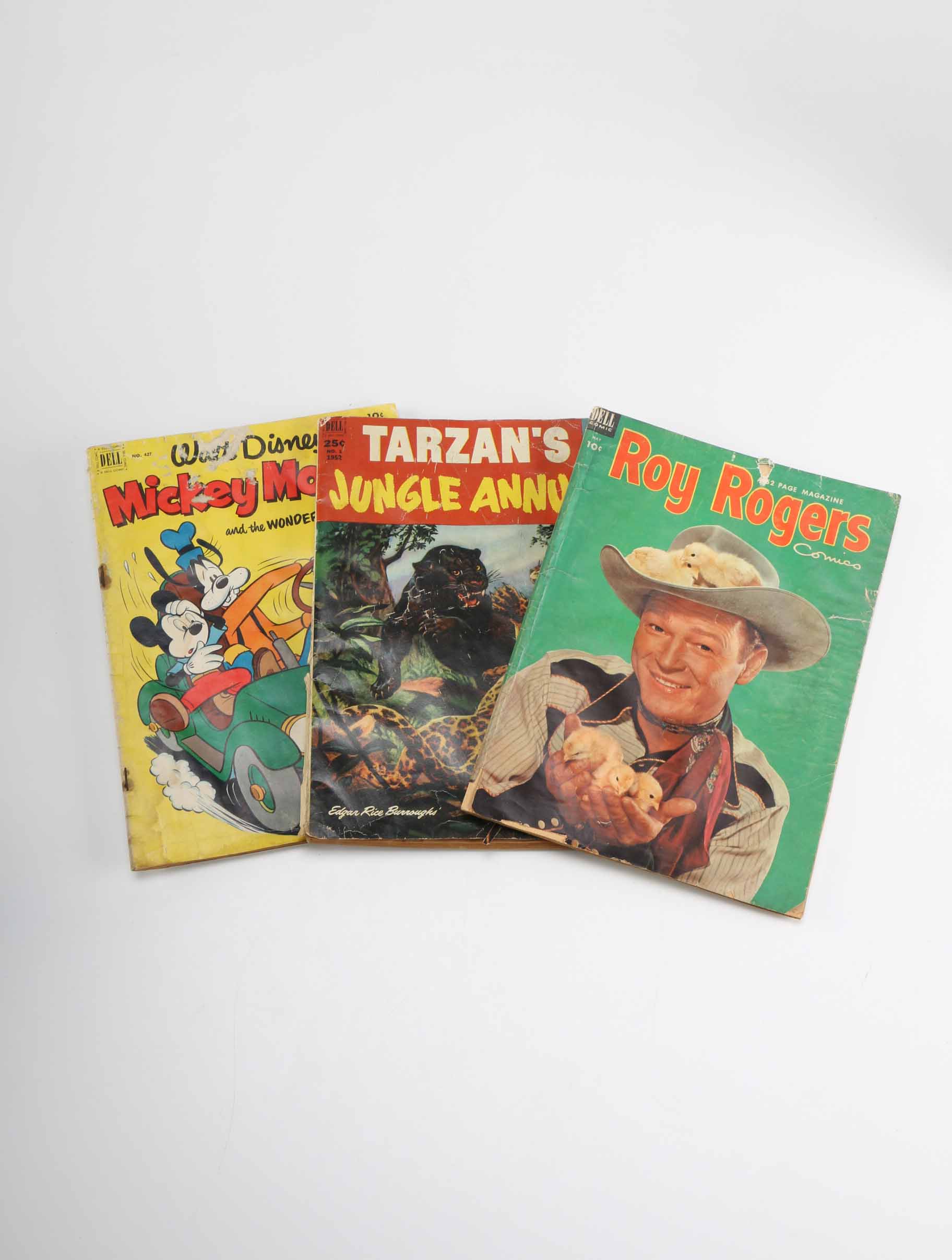 Vintage Group of Dell Comic Magazines with Disney Characters