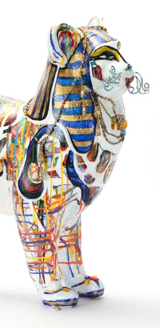 Gisele Weisman Hand Painted Fiberglass Sculpture "Cleocatra"