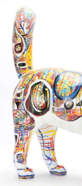 Gisele Weisman Hand Painted Fiberglass Sculpture "Cleocatra"