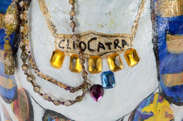 Gisele Weisman Hand Painted Fiberglass Sculpture "Cleocatra"