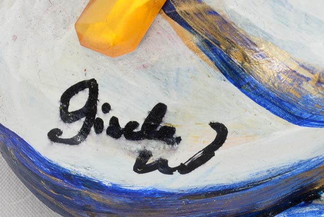 Gisele Weisman Hand Painted Fiberglass Sculpture "Cleocatra"