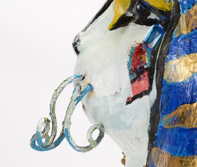 Gisele Weisman Hand Painted Fiberglass Sculpture "Cleocatra"