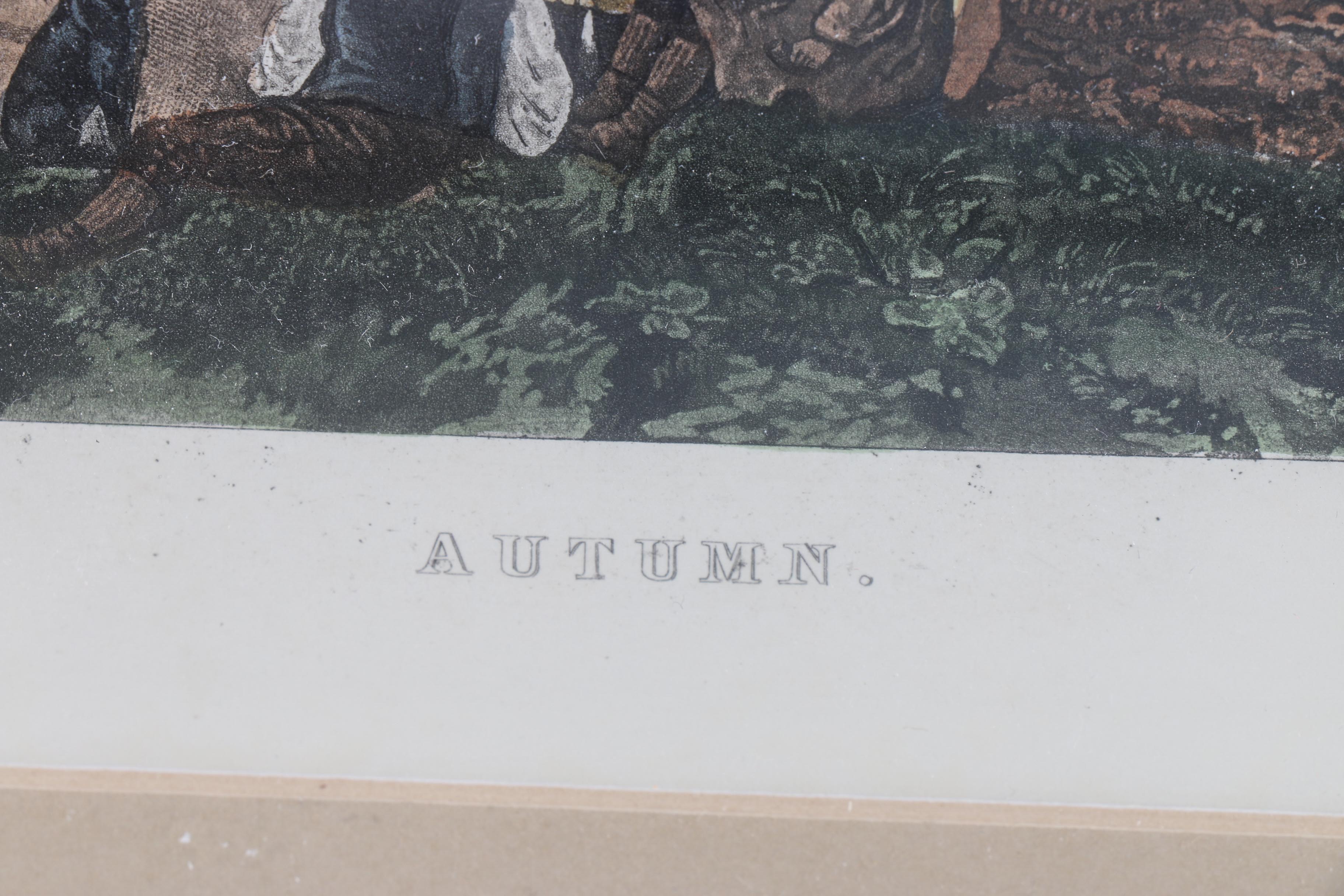 Season Themed Reproduction Engravings After J. Dearman Paintings