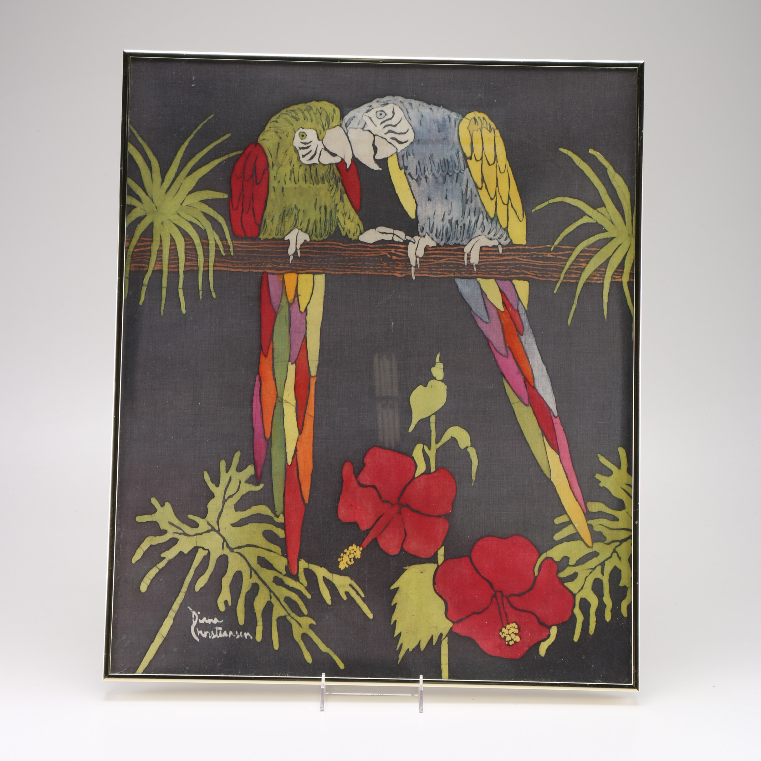 Dianna Christiansen Batik of Parrots