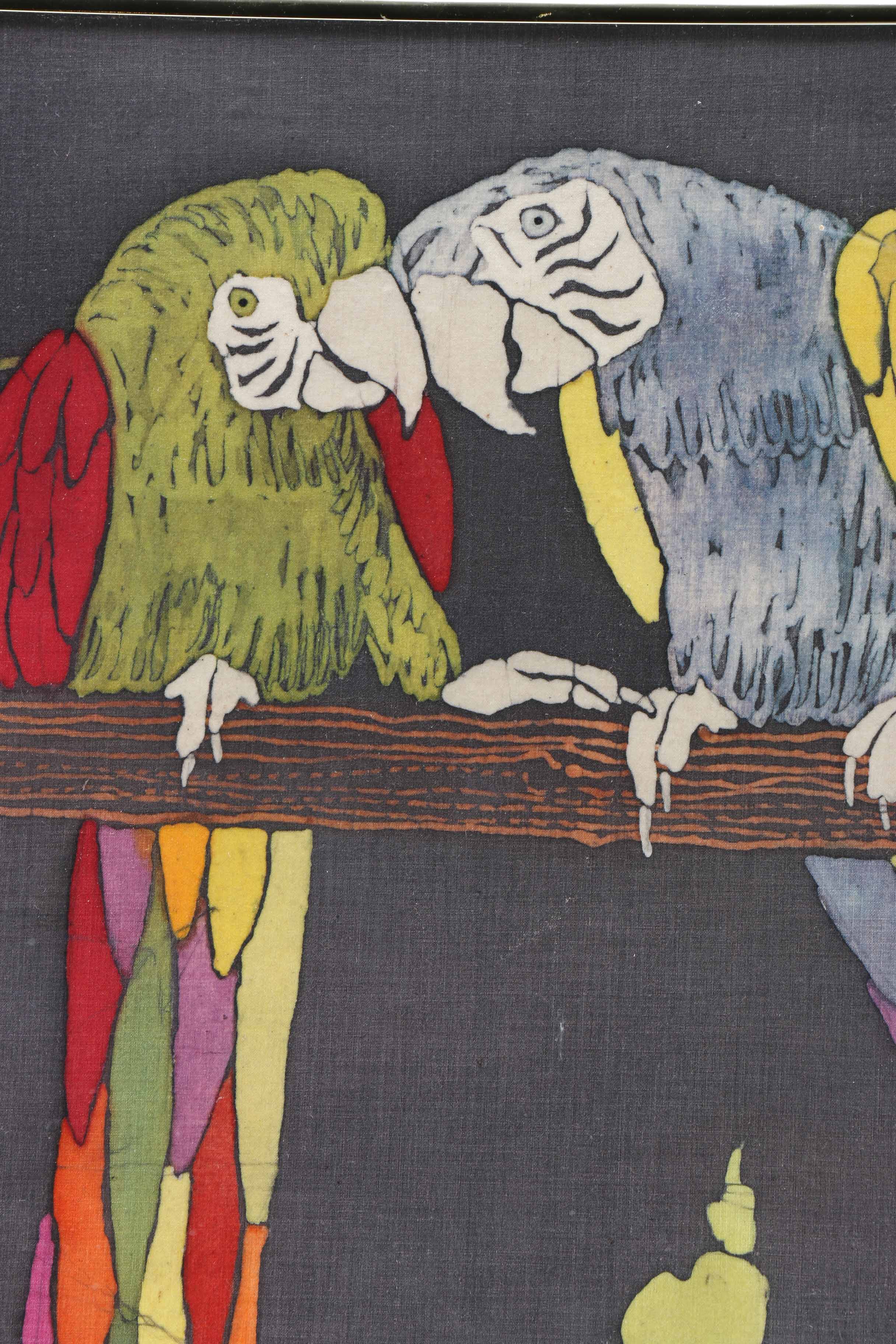 Dianna Christiansen Batik of Parrots