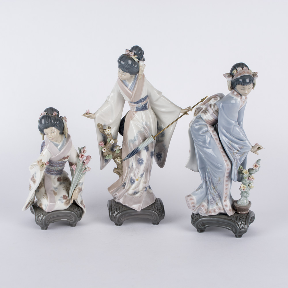 Collection of Lladró Japanese Figurines