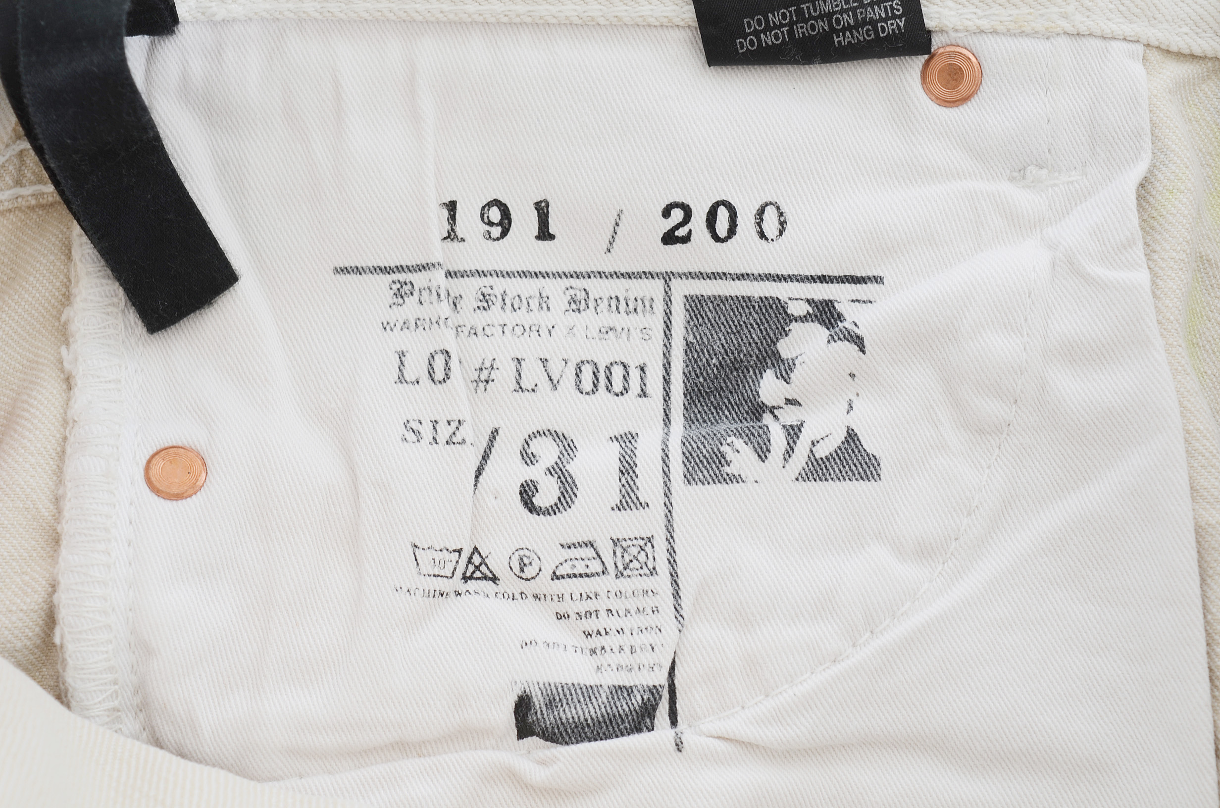 Warhol Factory X Levi's $ Sign Limited Edition Jeans