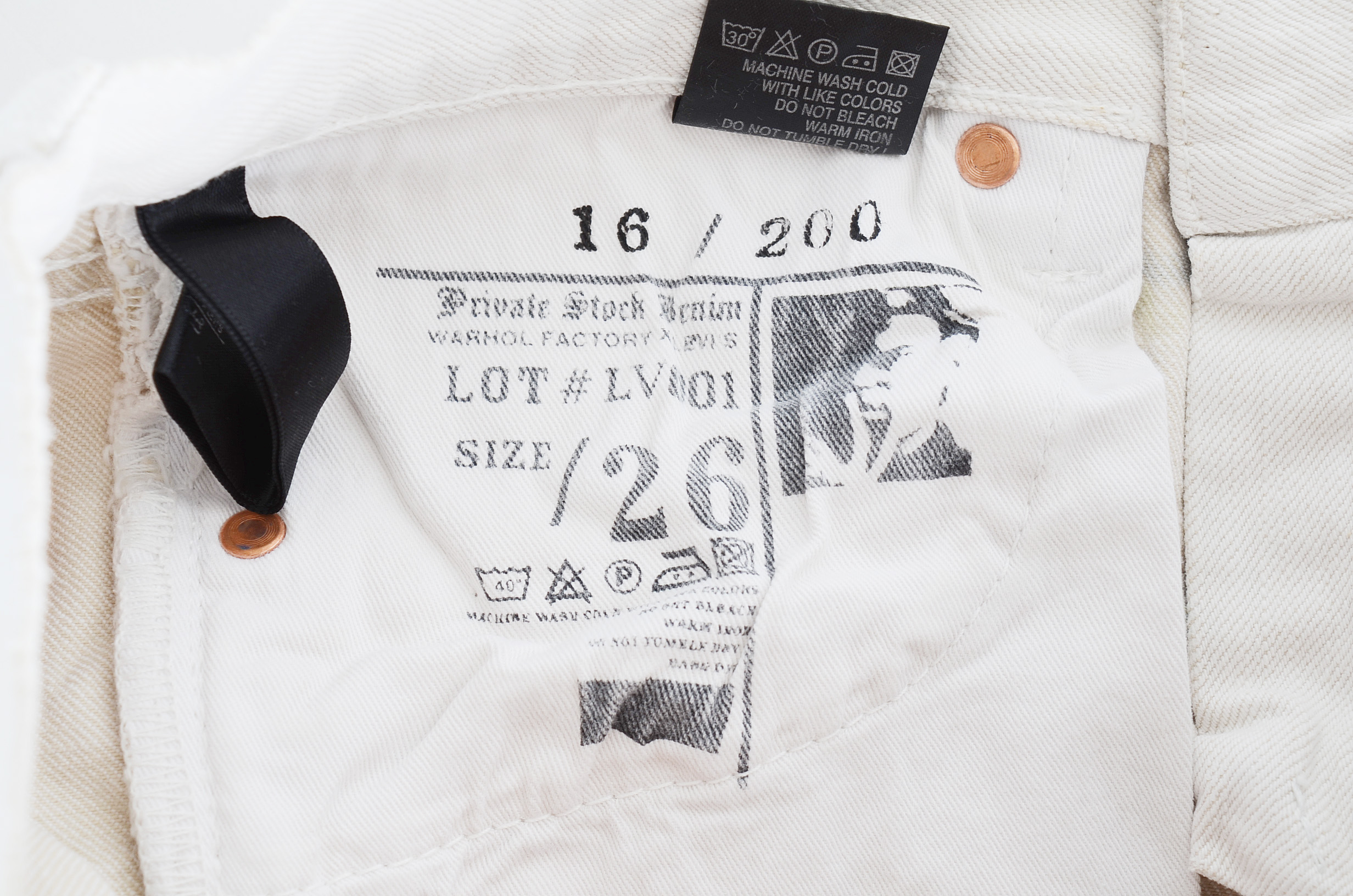 Warhol Factory X Levi's $ Sign Limited Edition Jeans