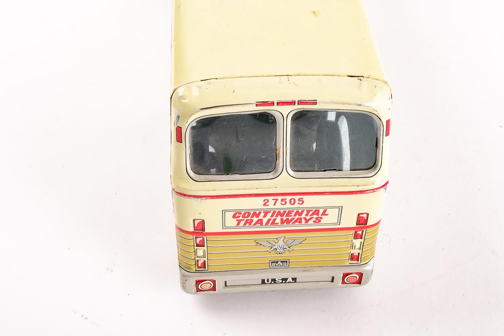 Vintage Toy "Continental Trailways" Bus