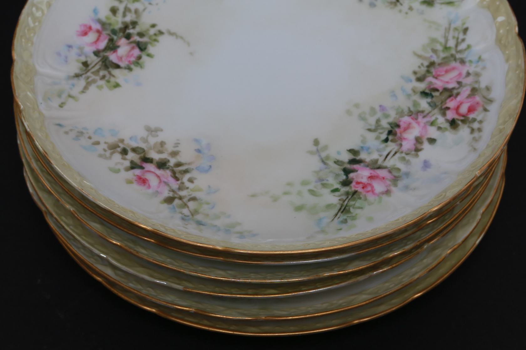 Six Vintage GDA France Salad Plates